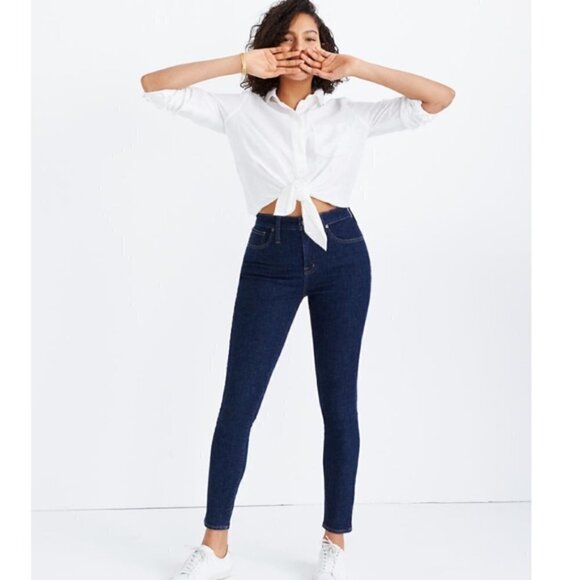 Madewell Curvy High Rise Skinny Jeans Size 27T - Picture 2 of 10